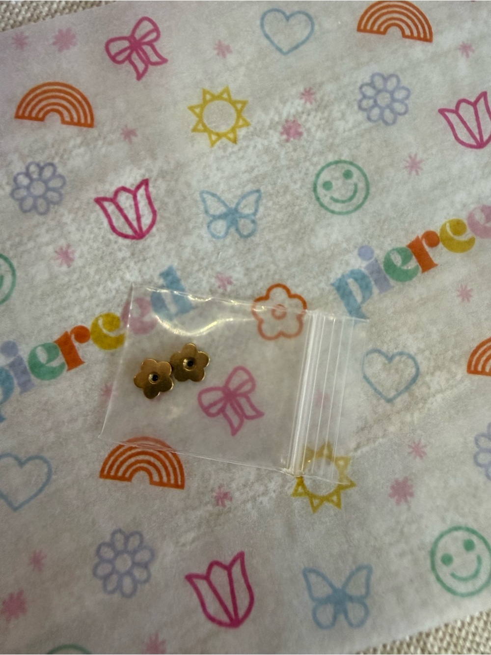 April Birthstone Diamond Girls/Kids Earrings - Picture 5 of 6